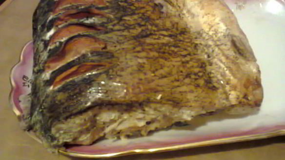 Рецепт Толстолобика запеченного в рукаве