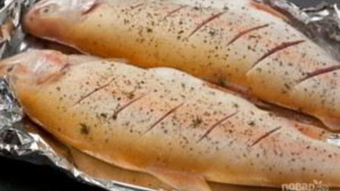 янтарная форель в духовке