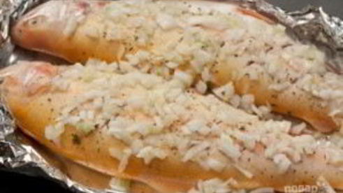 янтарная форель в духовке