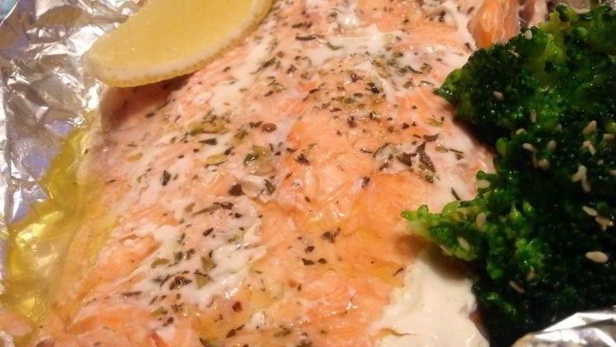 Рецепт запеченной семги в фольге