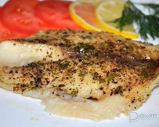 Запеченная тилапия с чесноком, лимоном и маслом