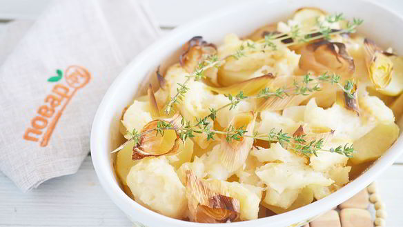 Рецепт Запеченного филе тилапии на картофельной подушке