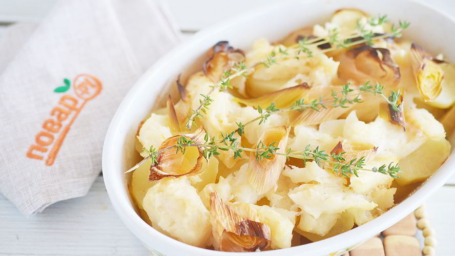 Рецепт запеченного филе тилапии на картофельной подушке