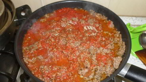 запеченные фарфалле с фаршем