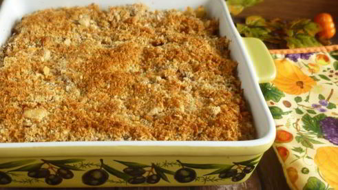 запеченные фарфалле с фаршем