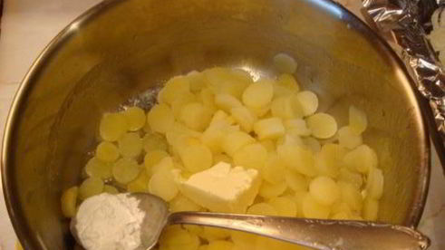 золотая рыбка — окунь под картофельной чешуей