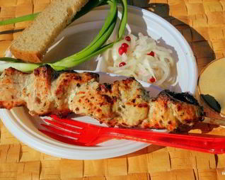 Диетический шашлык из индейки