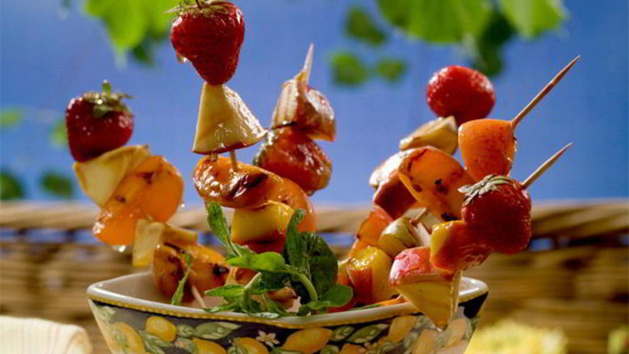 Рецепт фруктовых шашлычков