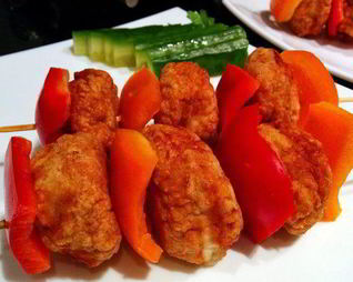 Хрустящие куриные шашлычки на ужин