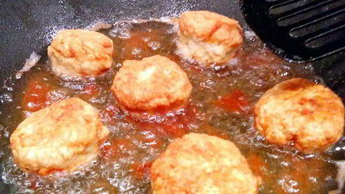 хрустящие куриные шашлычки на ужин