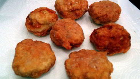 хрустящие куриные шашлычки на ужин