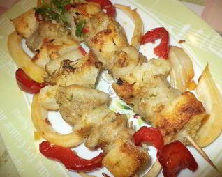 Хрустящие шашлычки с рыбкой