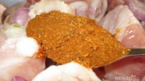 куриный шашлык на минералке