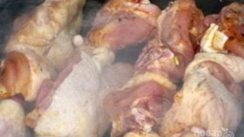 куриный шашлык на минералке