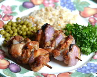 Маринованный куриный шашлык