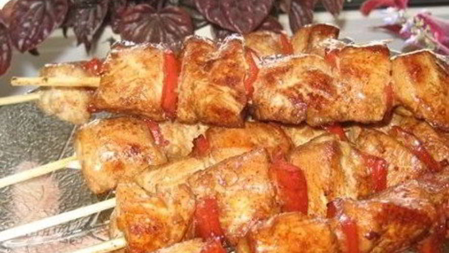 Рецепт острых шашлычков из индейки в духовке