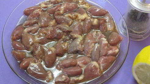 шашлычки из куриных сердечек