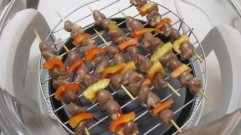 шашлычки из куриных сердечек