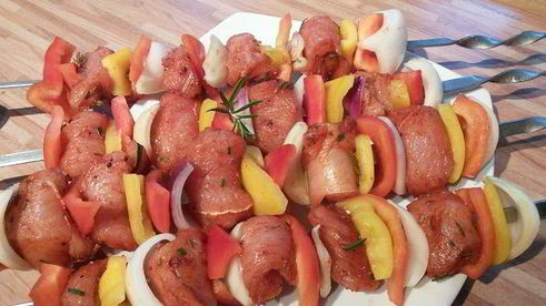 шашлычок из индюшки с розмарином