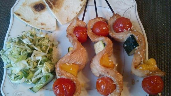 Рецепт Шашлыка из индейки с имбирем