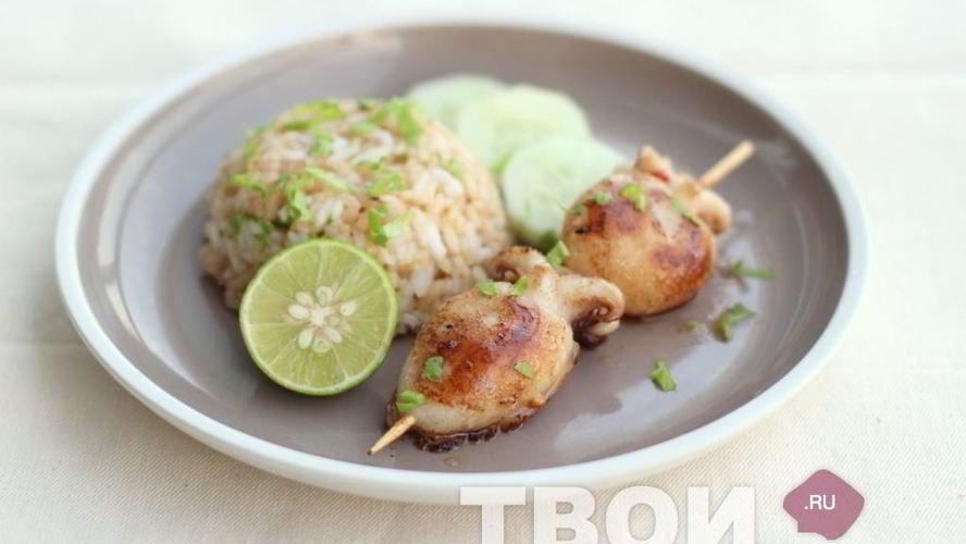 Рецепт шашлыка из кальмара