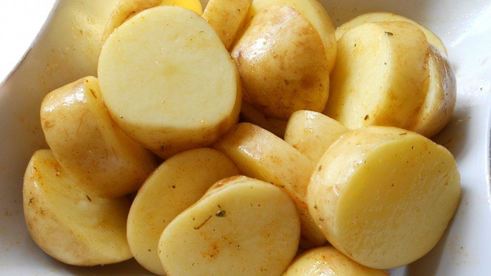 шашлык из картошки с салом