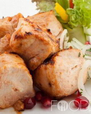 Шашлык из курицы в духовке
