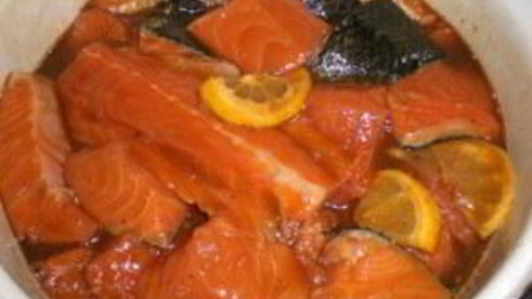 шашлык из лосося