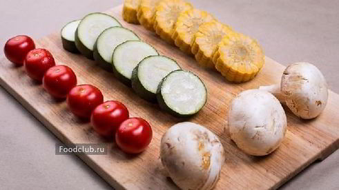 шашлык из овощей