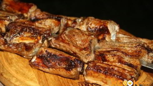 шашлык из ребрышек