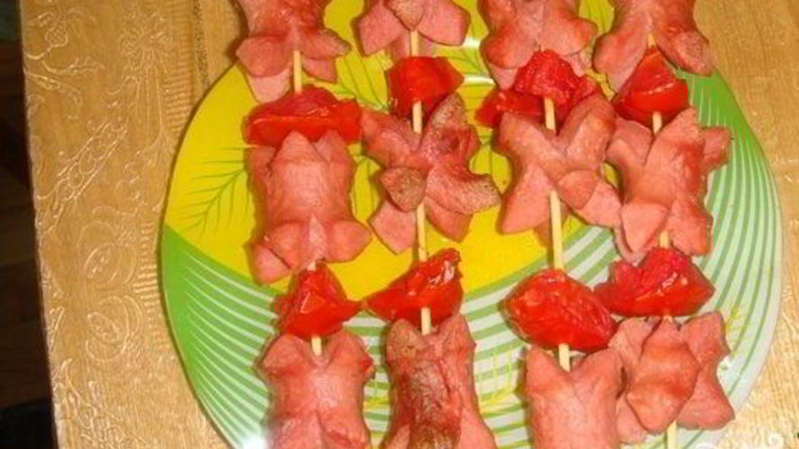 Рецепт шашлыка из сосисок