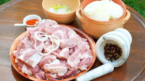 шашлык из свиной шеи