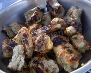 Шашлык из свиных ребрышек