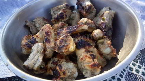 шашлык из свиных ребрышек