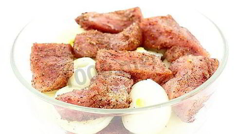 шашлык на гриле в томатном соке