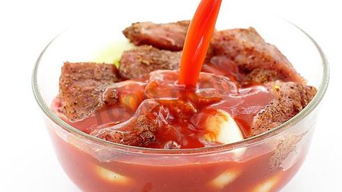 шашлык на гриле в томатном соке