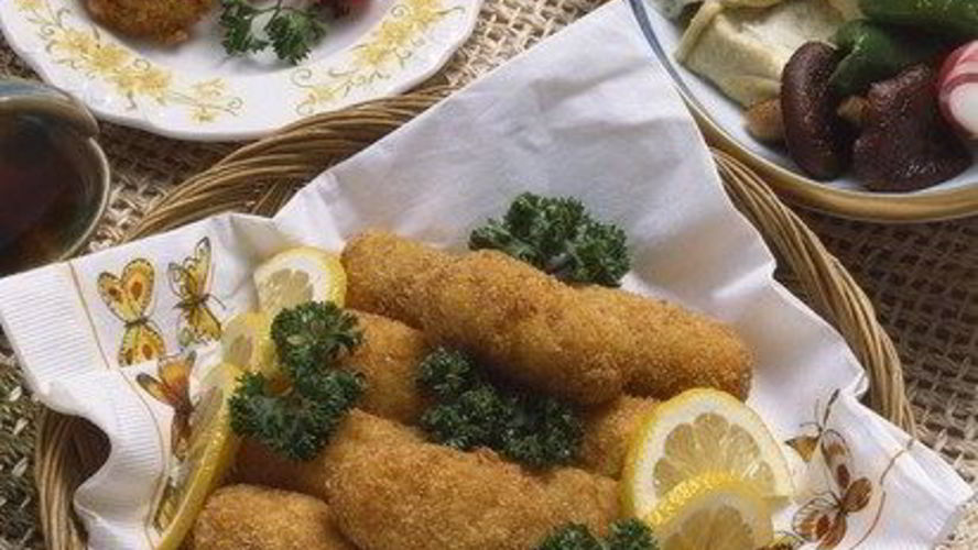 Рецепт шашлыков из кальмаров в корочке из пармезана