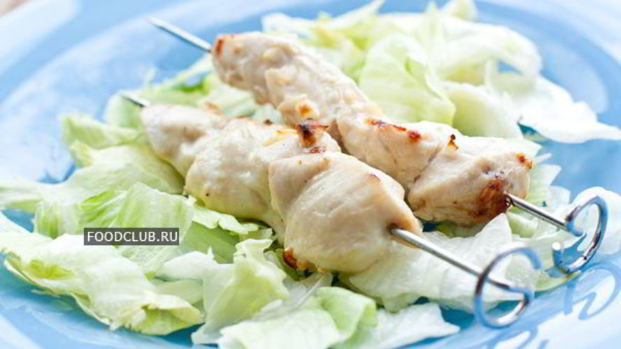 Рецепт сочных шашлычков из куриной грудки