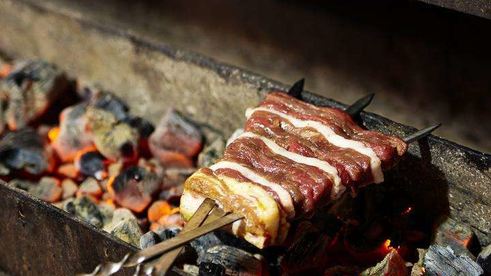 татарский сочный шашлык из баранины