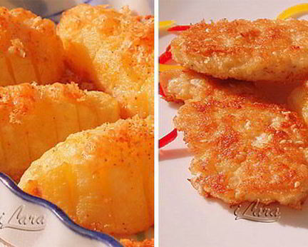 Куриные мини-шницели с картофелем по-словацки