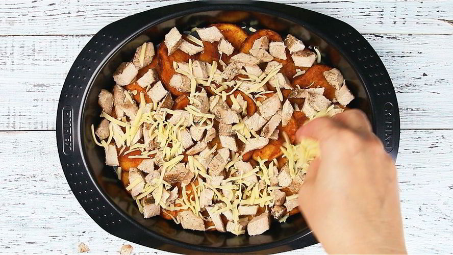 Рецепт картофельных начос со стейком