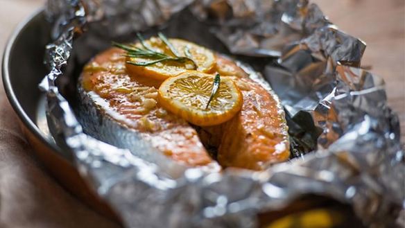 Рецепт Кижуча стейки в духовке в фольге