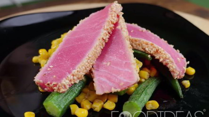 Рецепт рыбного стейка из тунца