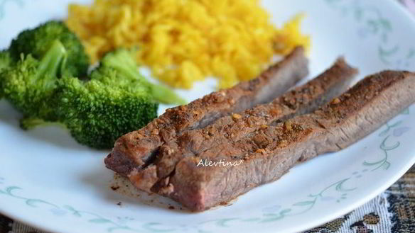 Рецепт Стейка флэт-айрон на сковороде