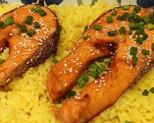 Стейк из форели в духовке