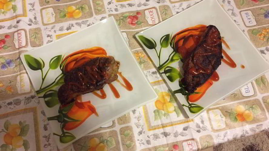 Рецепт стейка из говядины на двоих