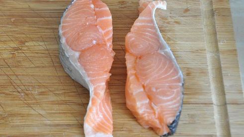 стейк из семги инь-янь