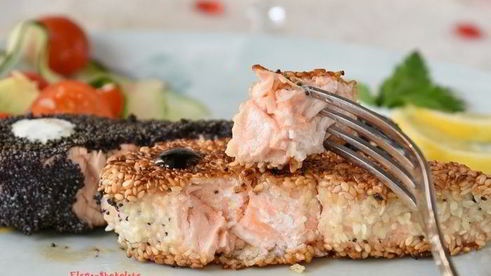 стейк из семги инь-янь