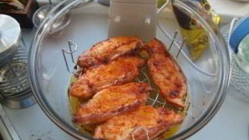 стейк из свинины в аэрогриле