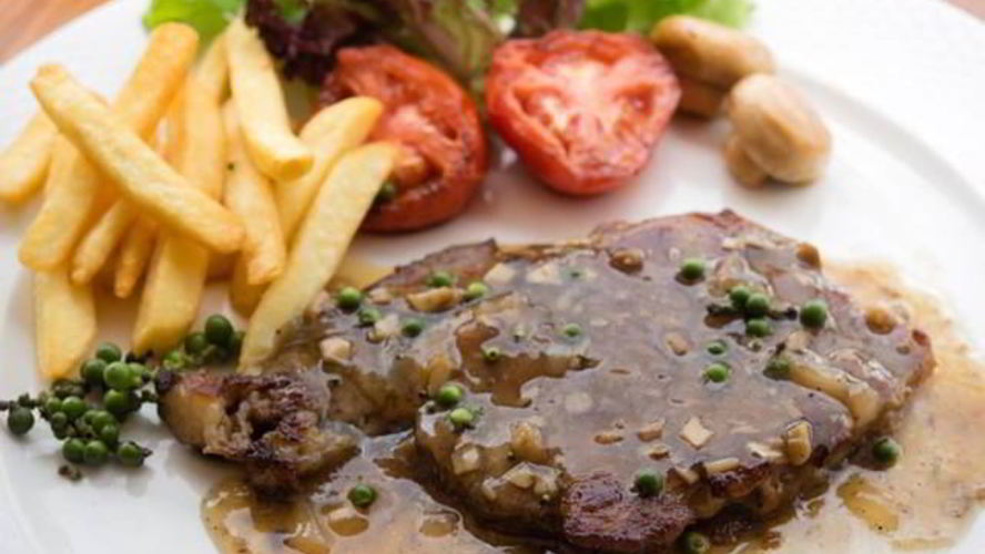 Рецепт стейка с горчичным соусом